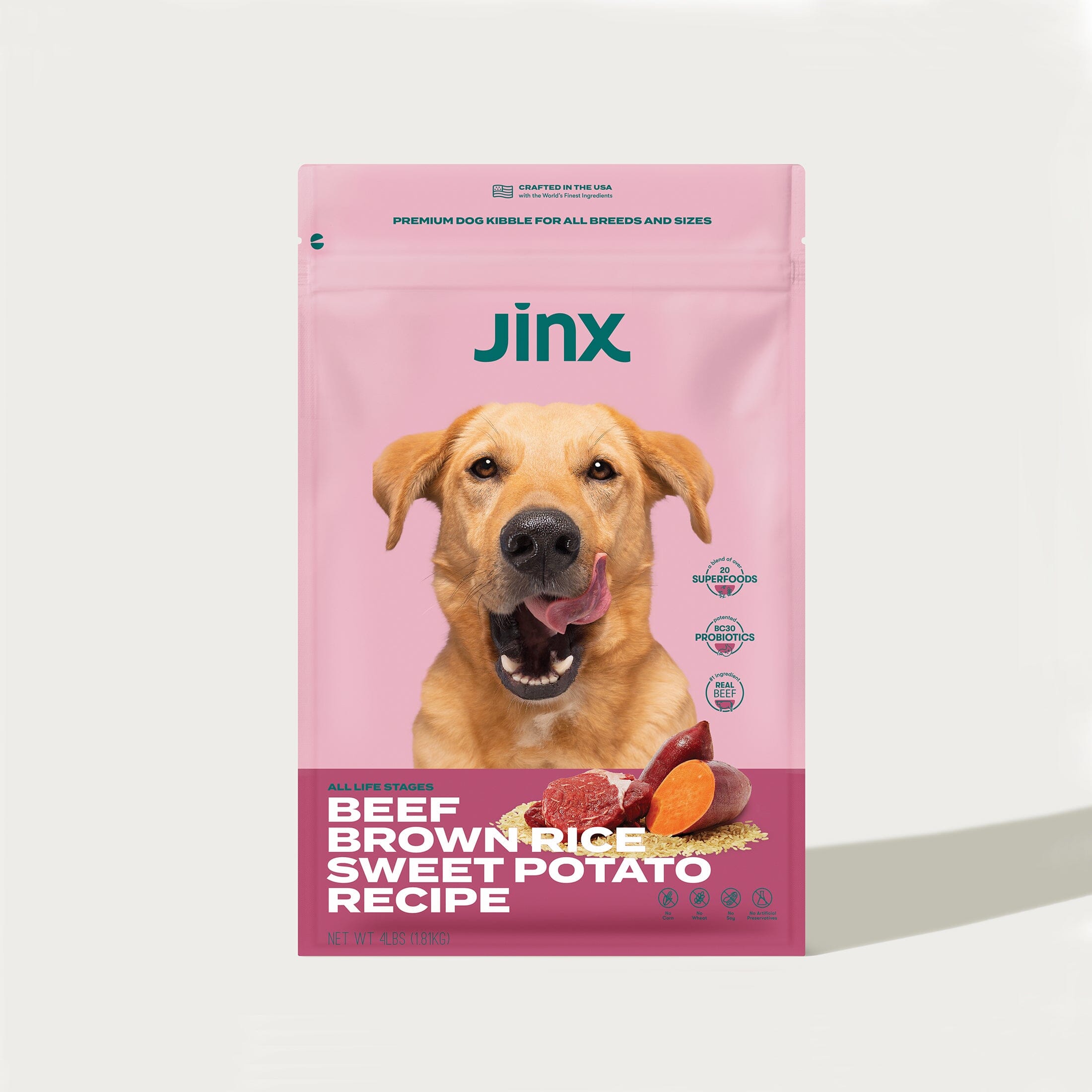 Shop Beef and Sweet Potato Kibble Made with Real Ingredients